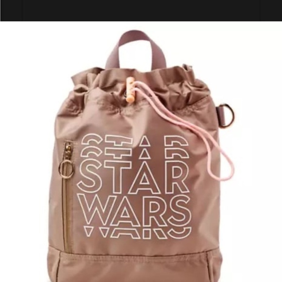 Disney Starwars Taupe Backpack Sling or Crossbody Bag NWOT - Picture 14 of 15